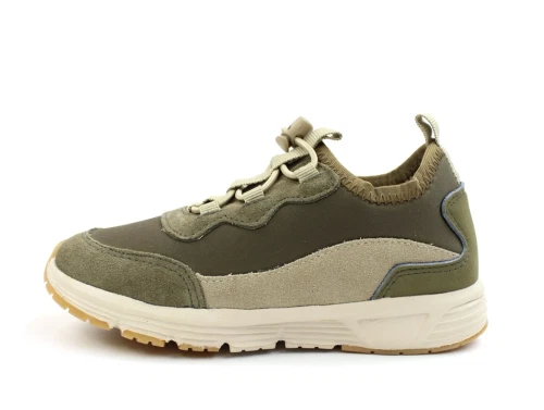 Wheat dark green sneakers Arta slip on speedlace